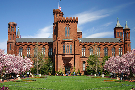 Wiener Museum Hero Image Smithsonian Castle In Spring