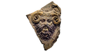 Zeus Ammon Clay Fragment
