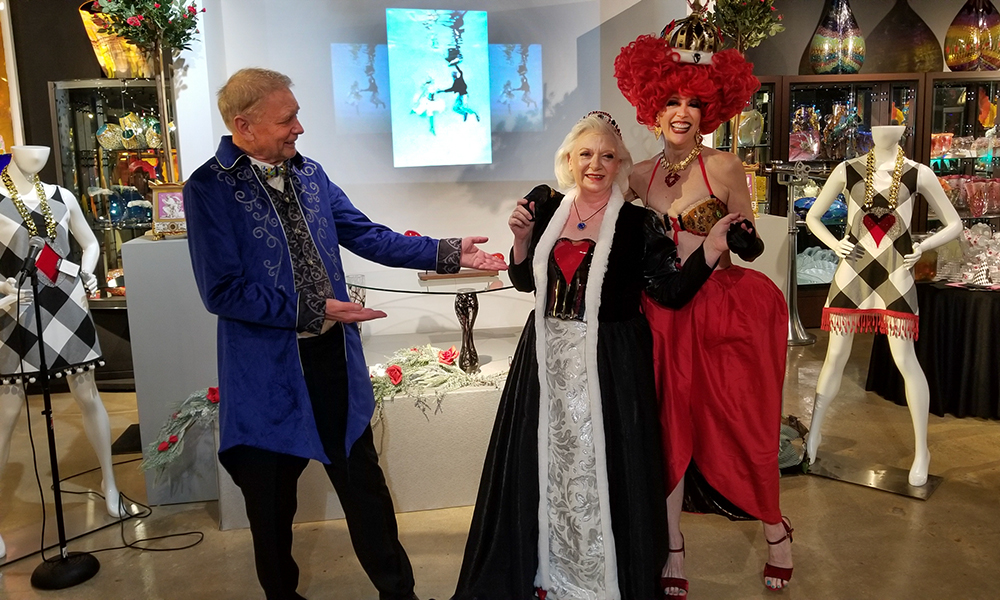 King of Hearts with two Queens