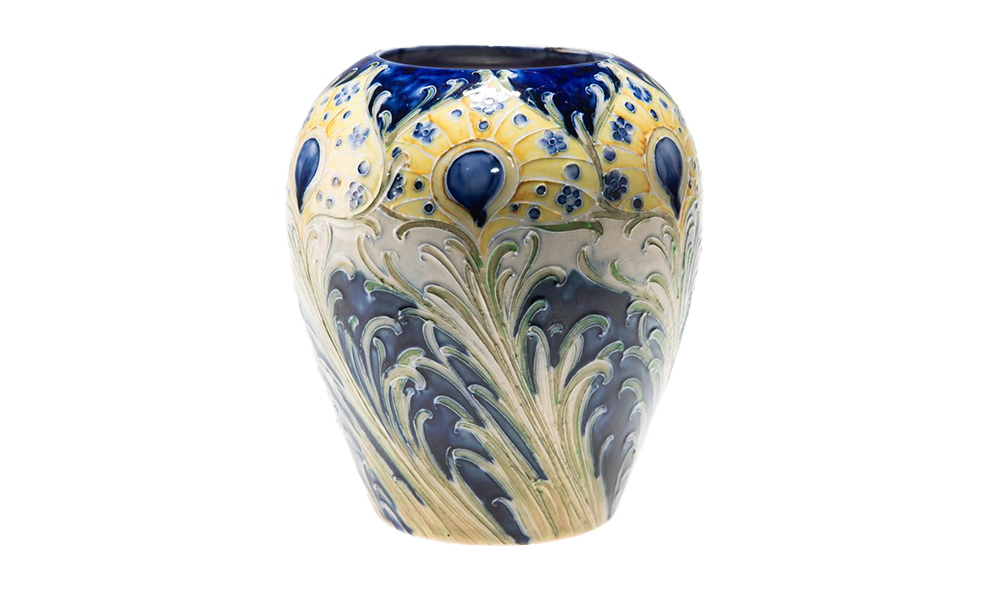 Moorcroft Florian Ware Peacock Vase