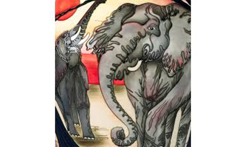 Moorcroft Timbavati Vase Detail