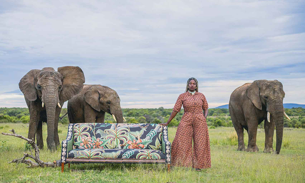Ardmore Thanda Sofa Adventures with Elephants