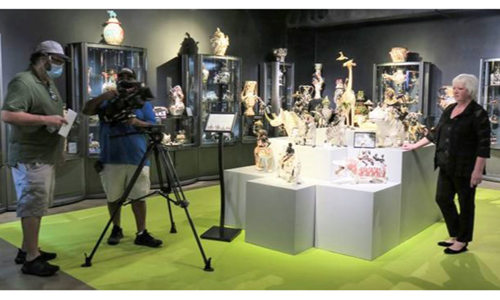 Filming in the Ardmore Gallery in 2020