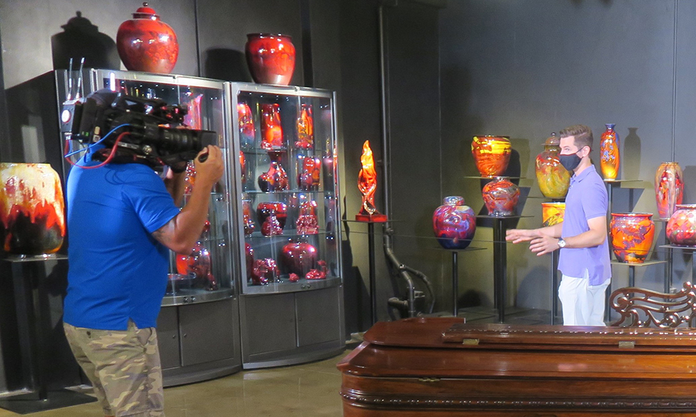 Hunter Franqui with Flambe collection in 2020