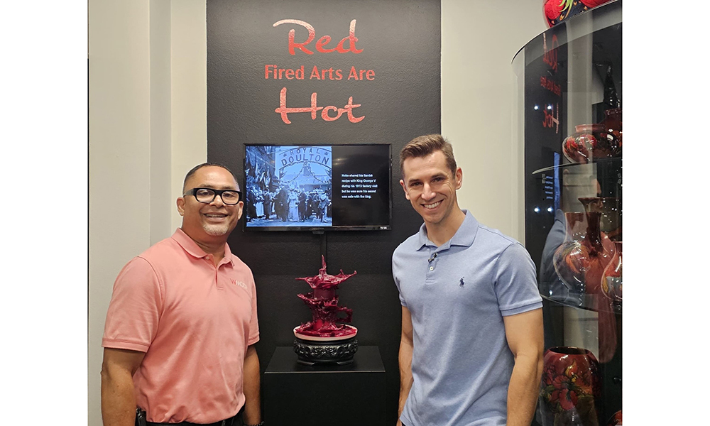 Hunter and Luis with one of his candles