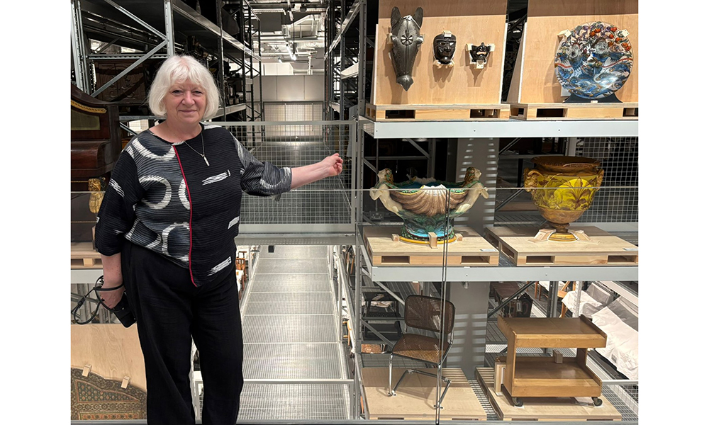 Louise at the V&A East Storehouse