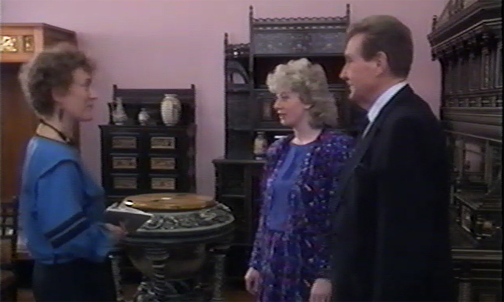 Tinworth Cabinet in Royal Doulton Story Movie