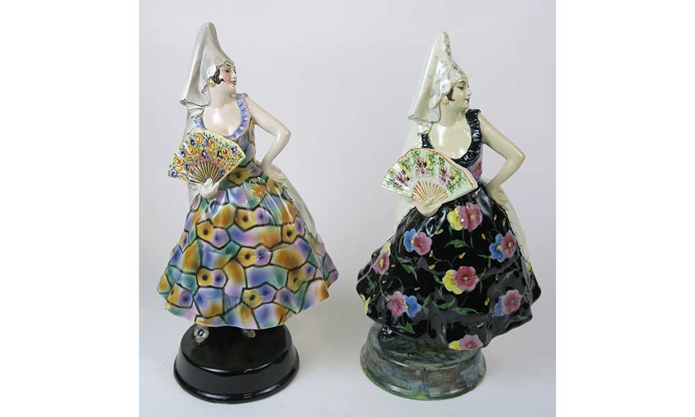 Goldscheider Spanish Dancer Two Versions