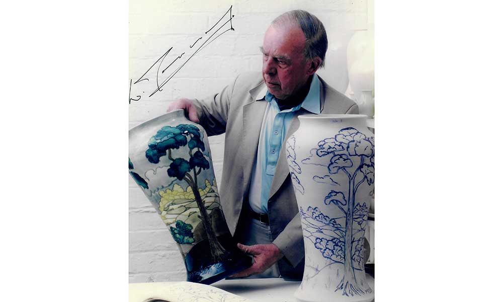 Walter Moocroft with After the Storm Vase