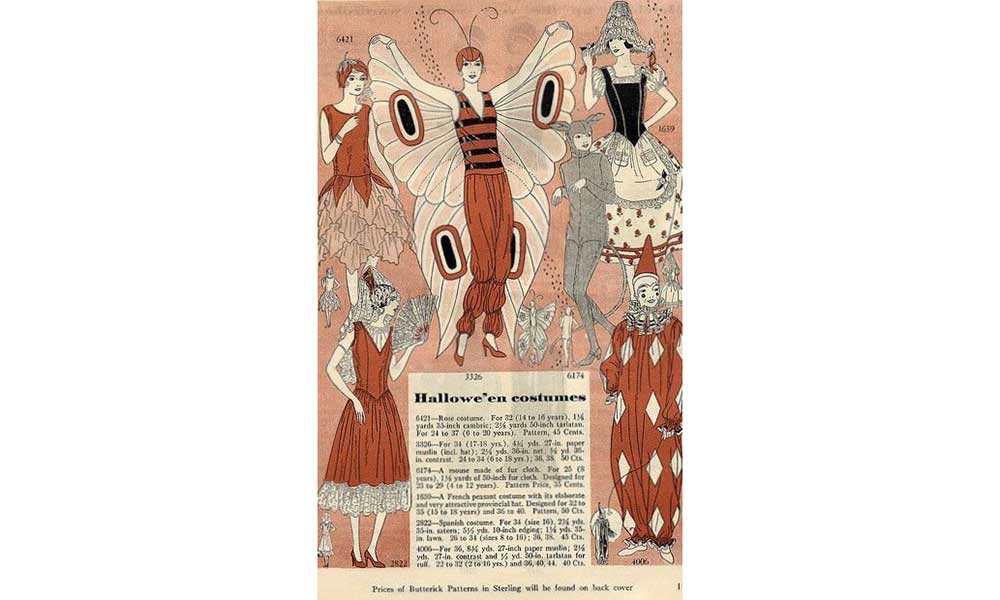 Butterick Halloween Costumes 1929