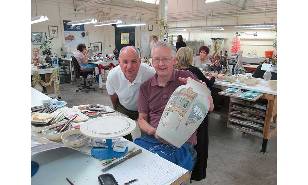 Arthur Wiener with Paul Hilditch at Moorcroft