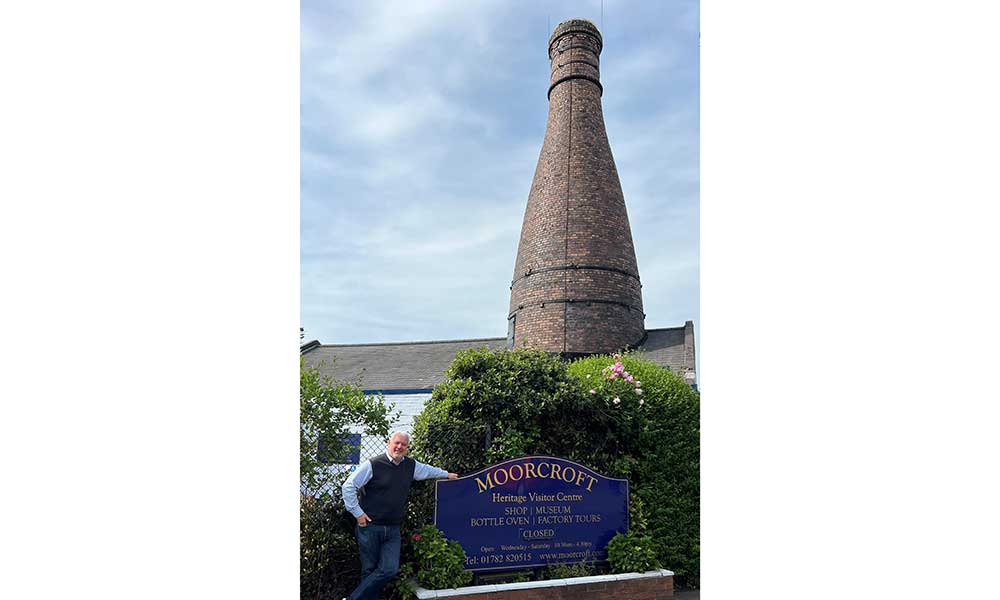 Will Moorcroft outside the Cobridge factory