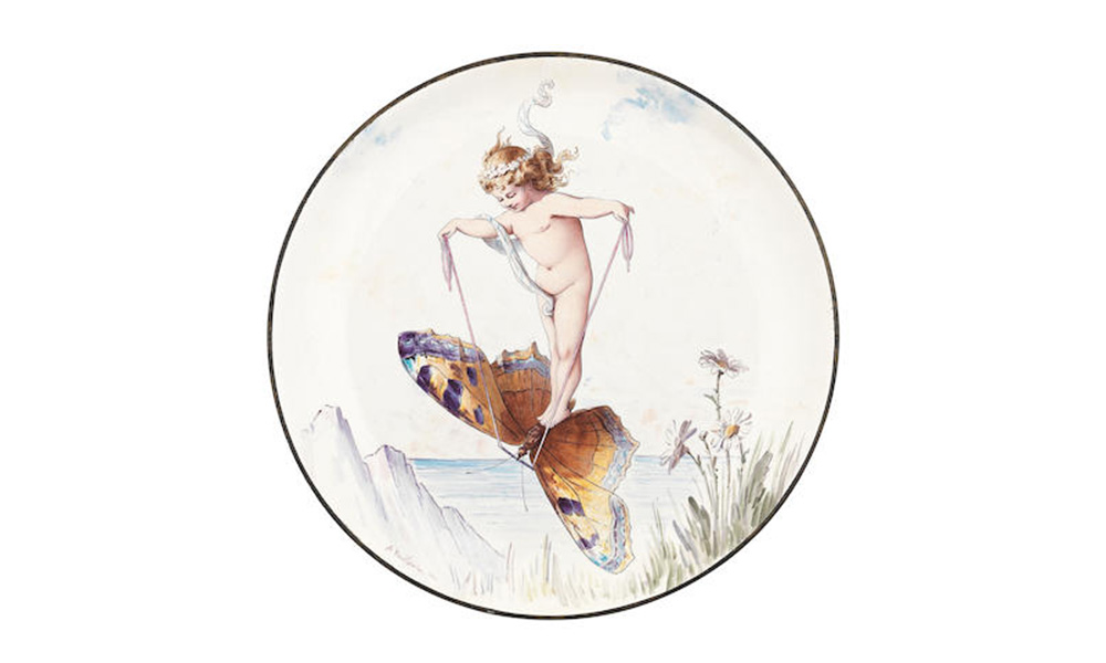 Minton Butterfly Rider by A. Boullemier