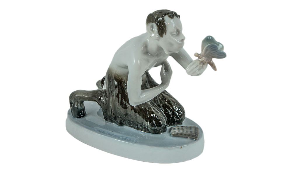 Rosenthal Faun wtih Butterfly