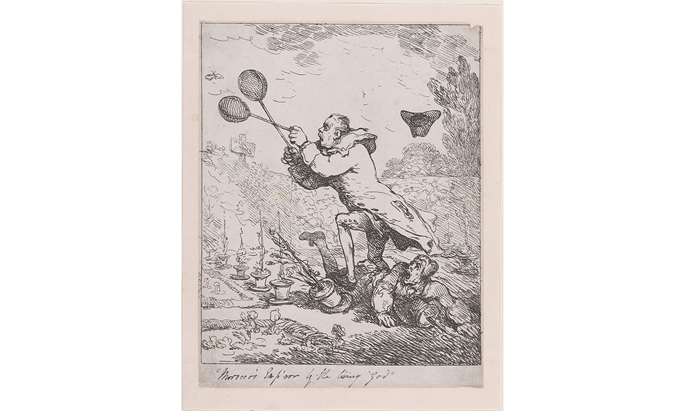 Sir Joseph Banks Emperor Butterfly by T. Rowlandson